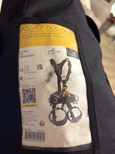 Petzl avao bod harness work - bod,