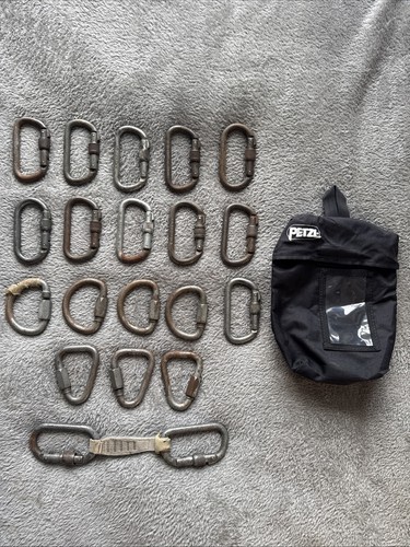 Job lot steel - of, carabiners