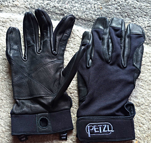 Petzl black leather - petzl,