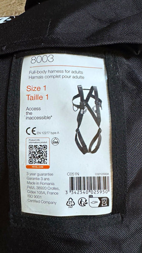 Petzl 8003 full body safety - 8003, full-body